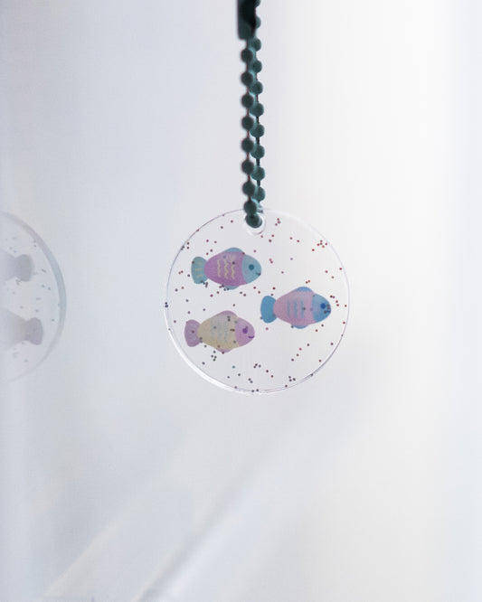 Pastel Fishes Mini Keychain