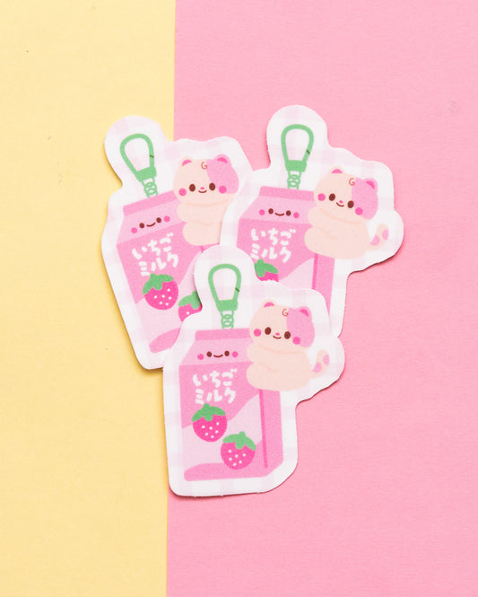 Ichigo Milk Trinket Frosted Finish Die-Cut Sticker