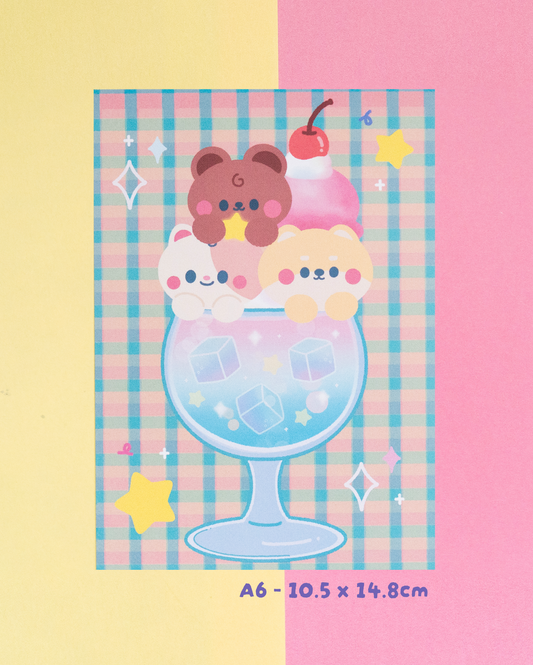 Magic Soda Float  - A6 Print
