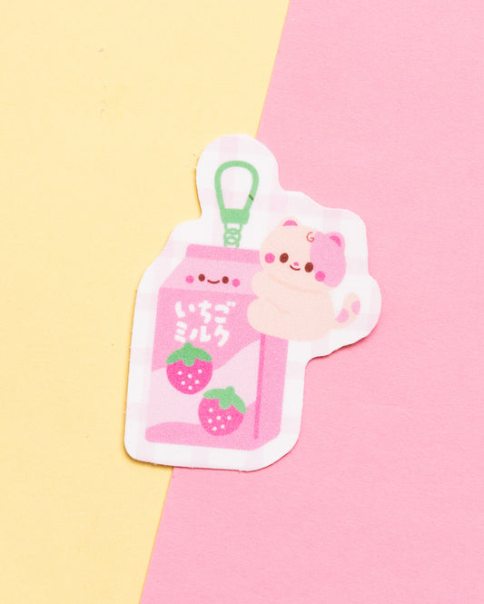 Ichigo Milk Trinket Frosted Finish Die-Cut Sticker