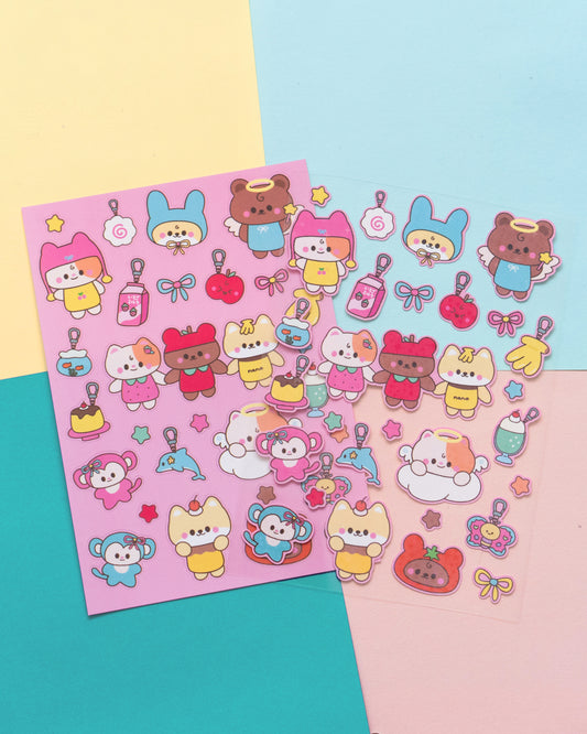 Cute Trinkets and Doodle Journal Sticker Sheet