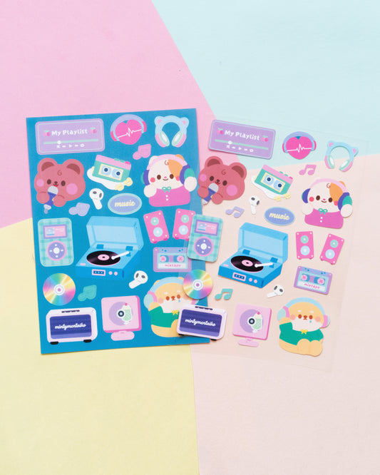 Music Lover Journal Sticker Sheet