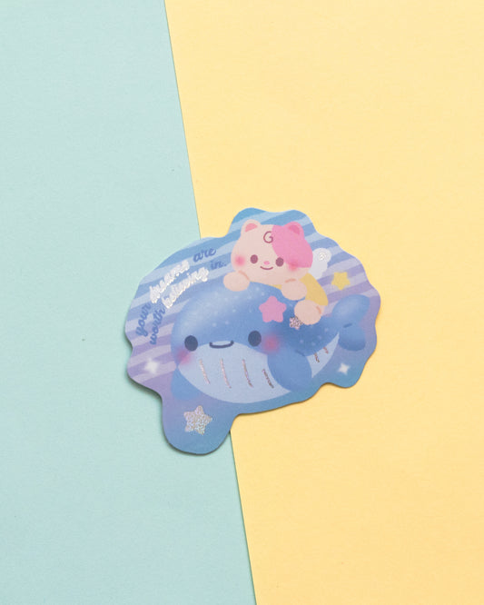 Your Dreams Are Worth Believing In Holographic Die-Cut Sticker