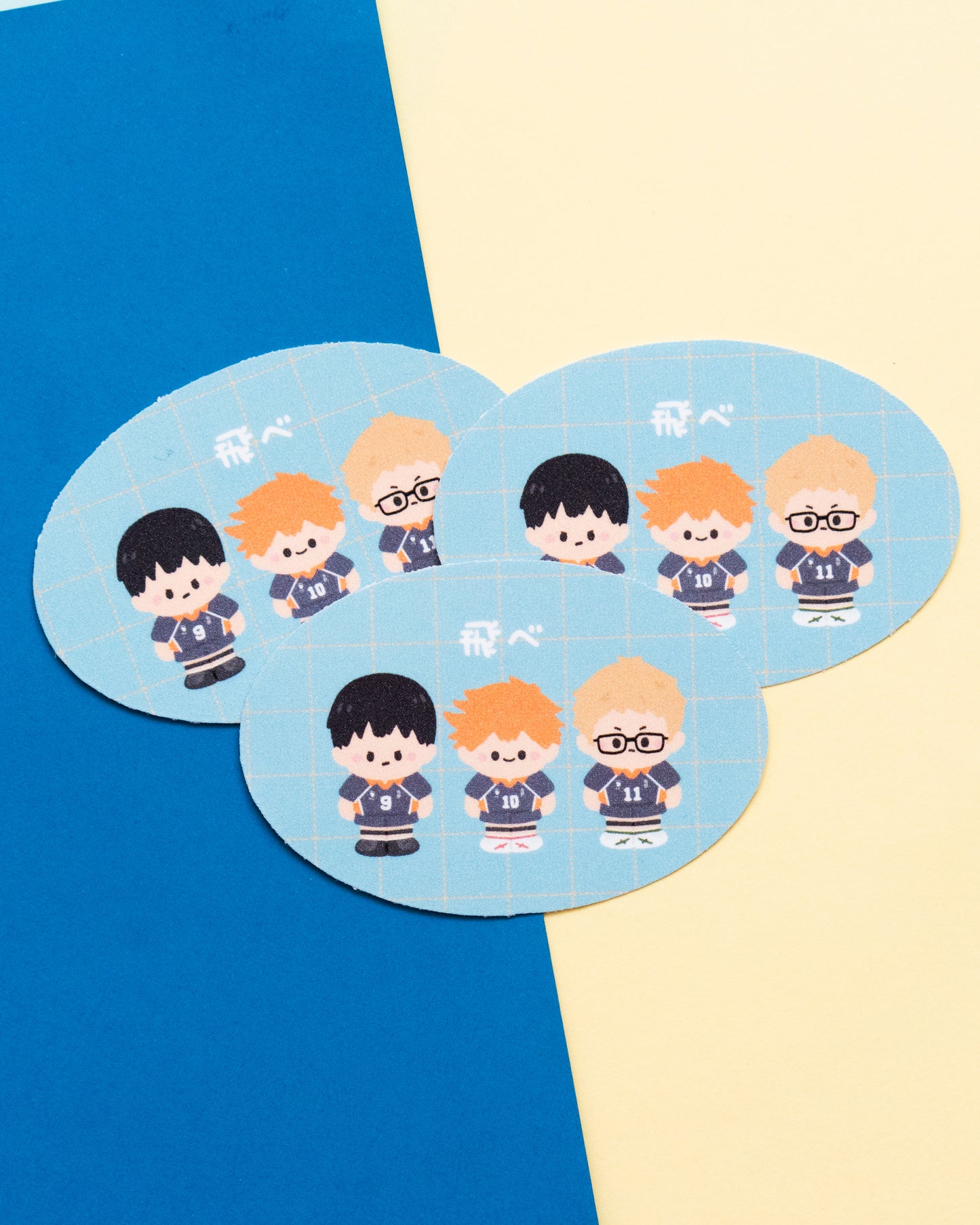 *new* Assorted Anime Fan Art Frosted Finish Die-Cut Sticker