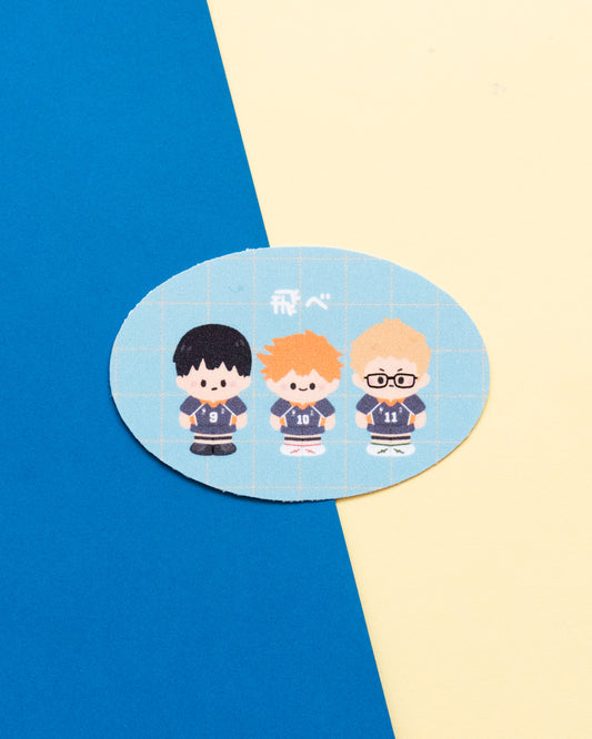 Assorted Anime Fan Art Frosted Finish Die-Cut Sticker