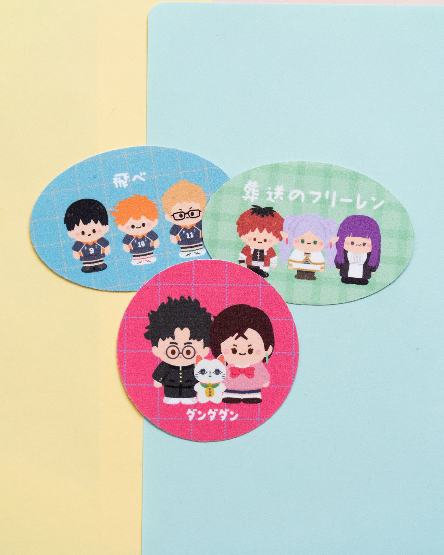 *new* Assorted Anime Fan Art Frosted Finish Die-Cut Sticker