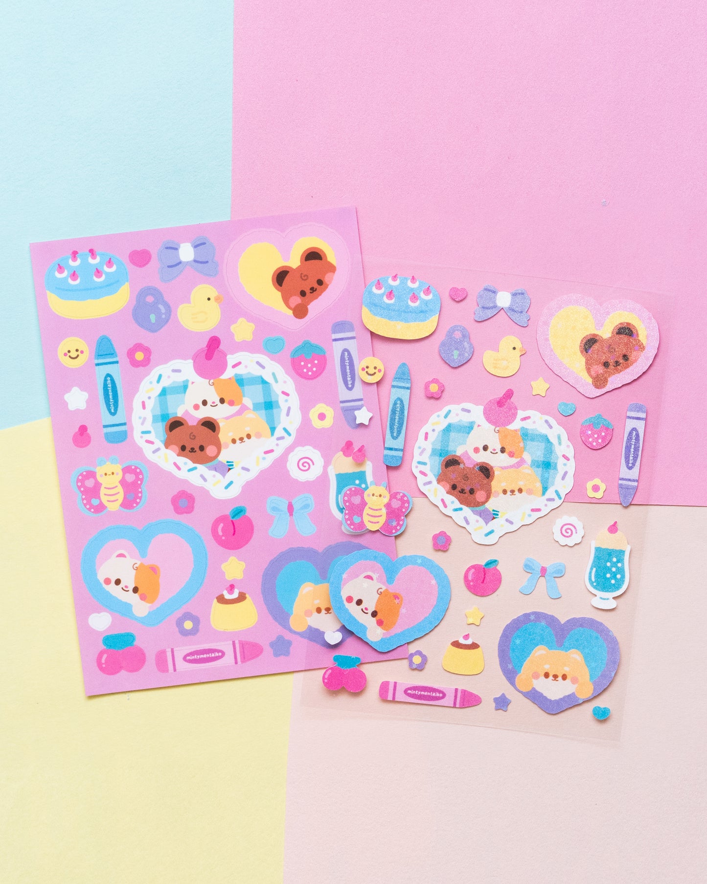 mintymentaiko Kitschy Cute Journal Stickers Bundle 25