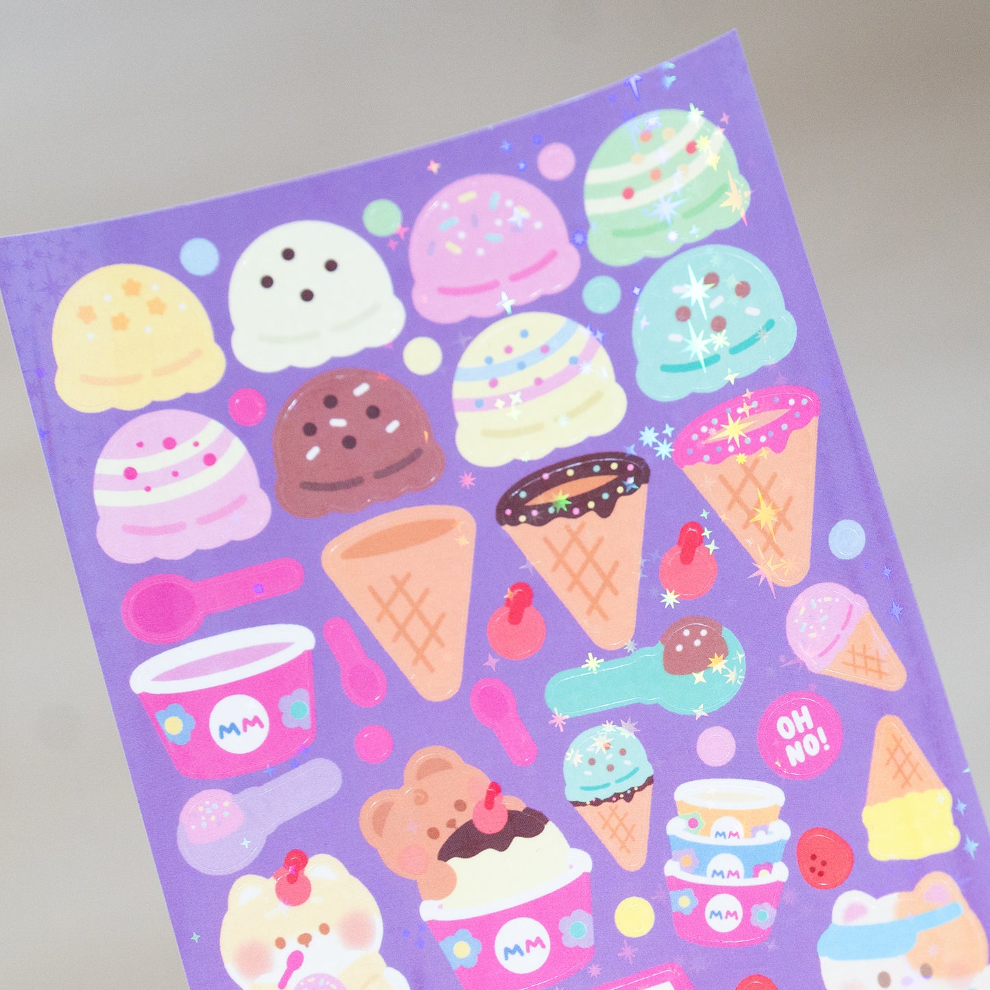 Ice Cream Shop Journal Sticker Sheet