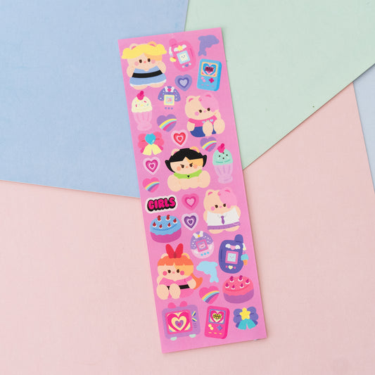 Girlies Vibe Powerpuff Girls Deco Journal Sticker Sheet