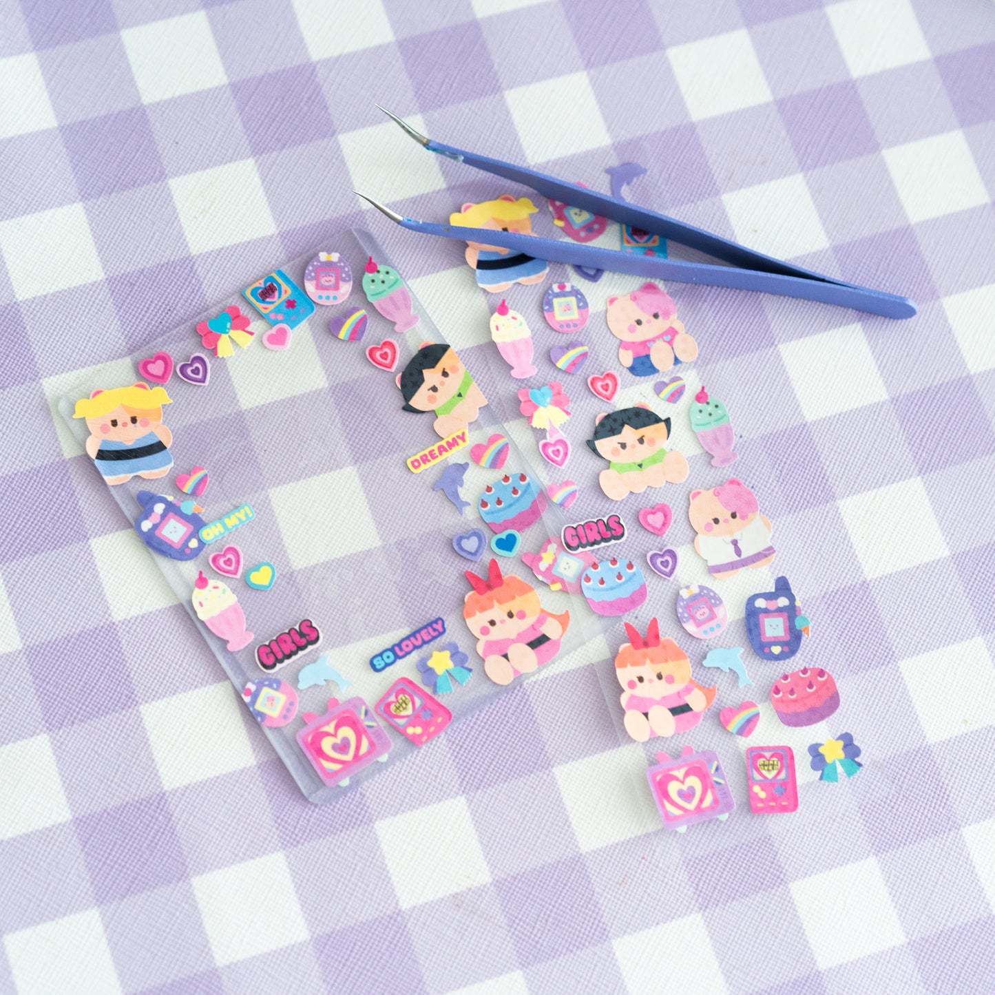 Girlies Vibe Powerpuff Girls Deco Journal Sticker Sheet