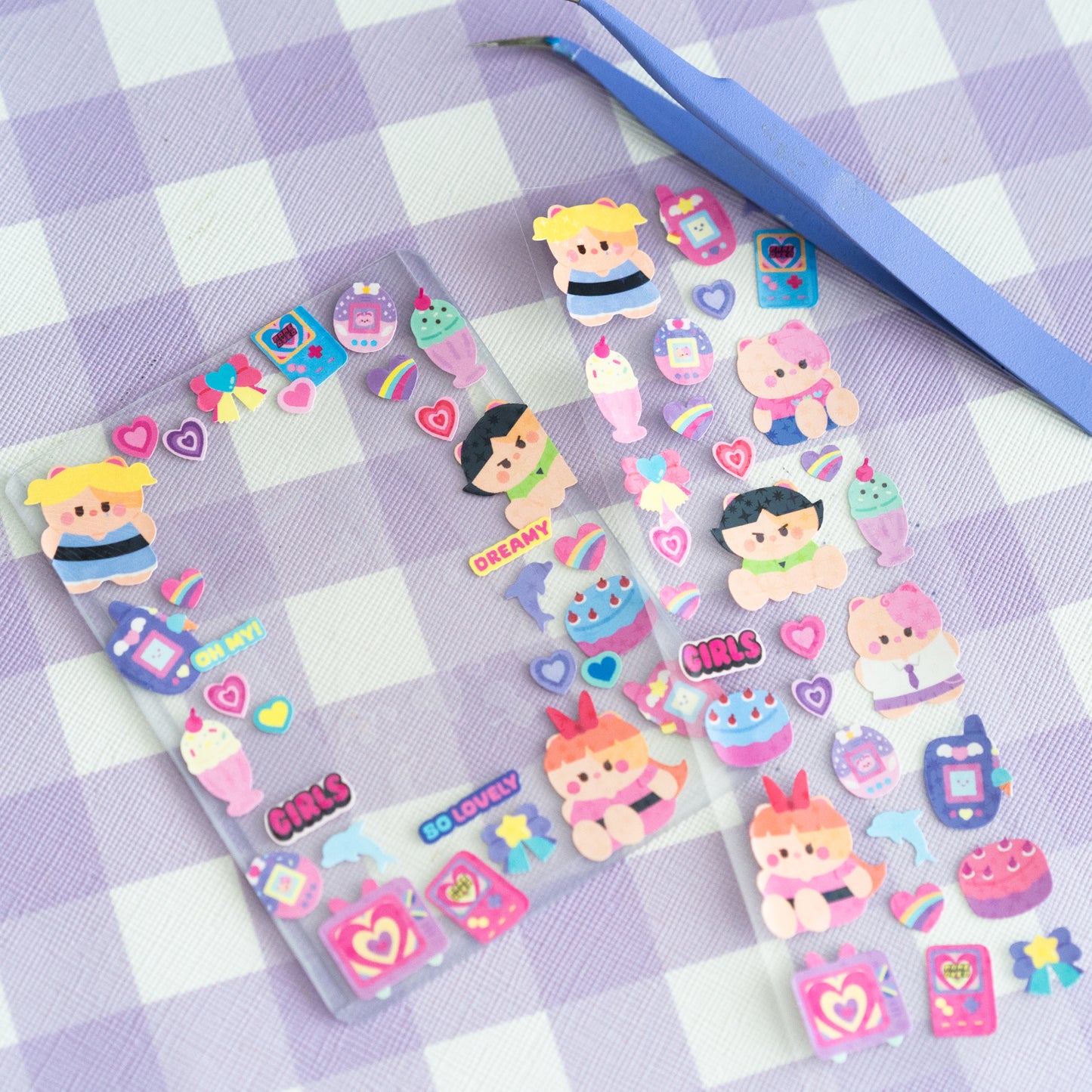 Girlies Vibe Powerpuff Girls Deco Journal Sticker Sheet