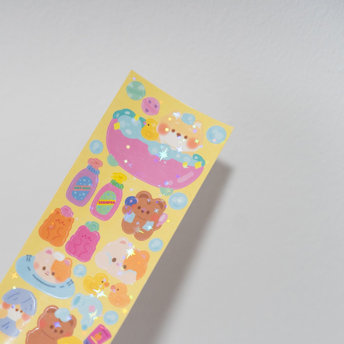 Bath Time and Body Care Deco Journal Sticker Sheet