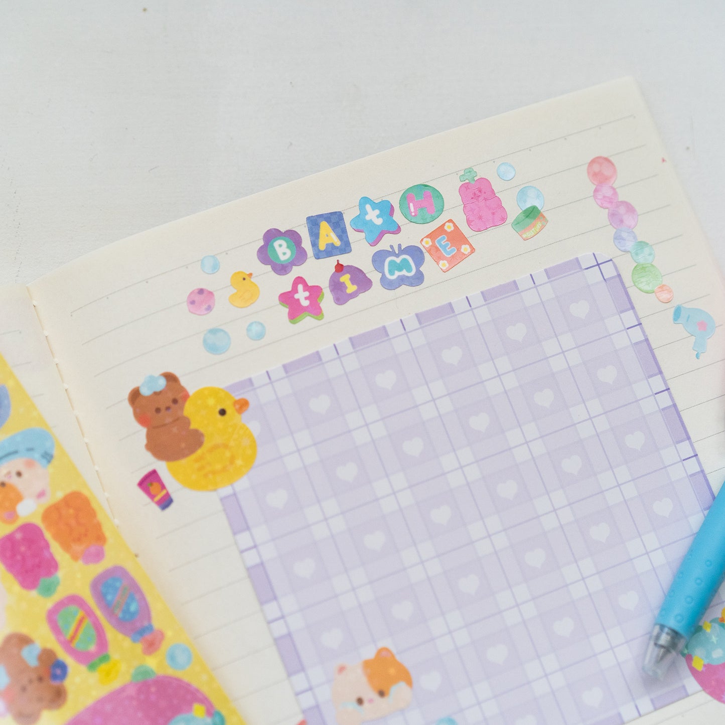Bath Time and Body Care Deco Journal Sticker Sheet