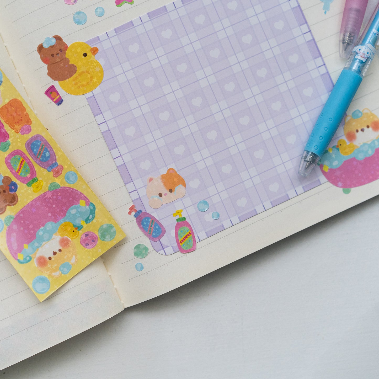 Bath Time and Body Care Deco Journal Sticker Sheet