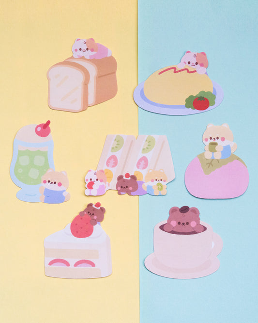 *new* Cute Food Write-On Sticker Set