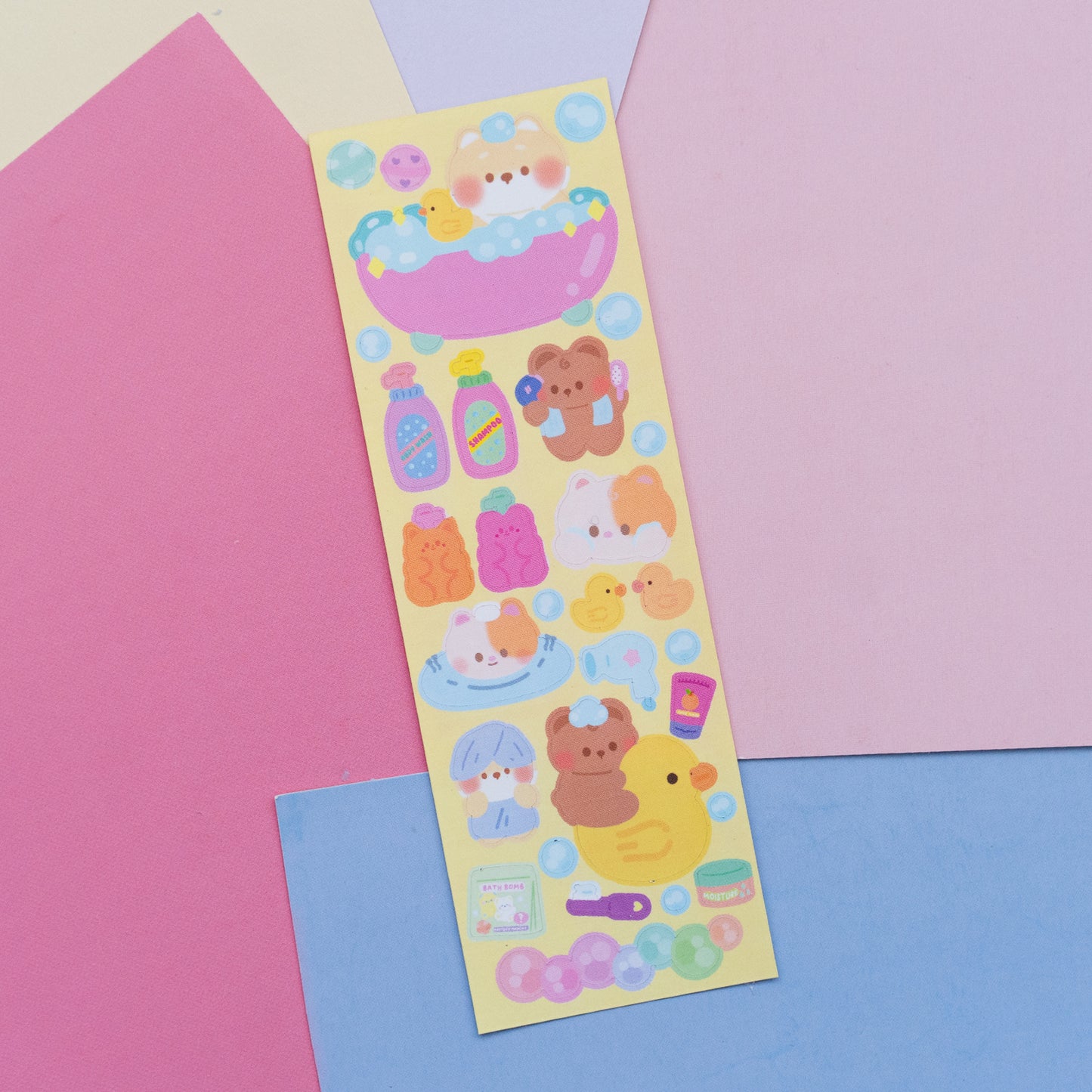 Bath Time and Body Care Deco Journal Sticker Sheet