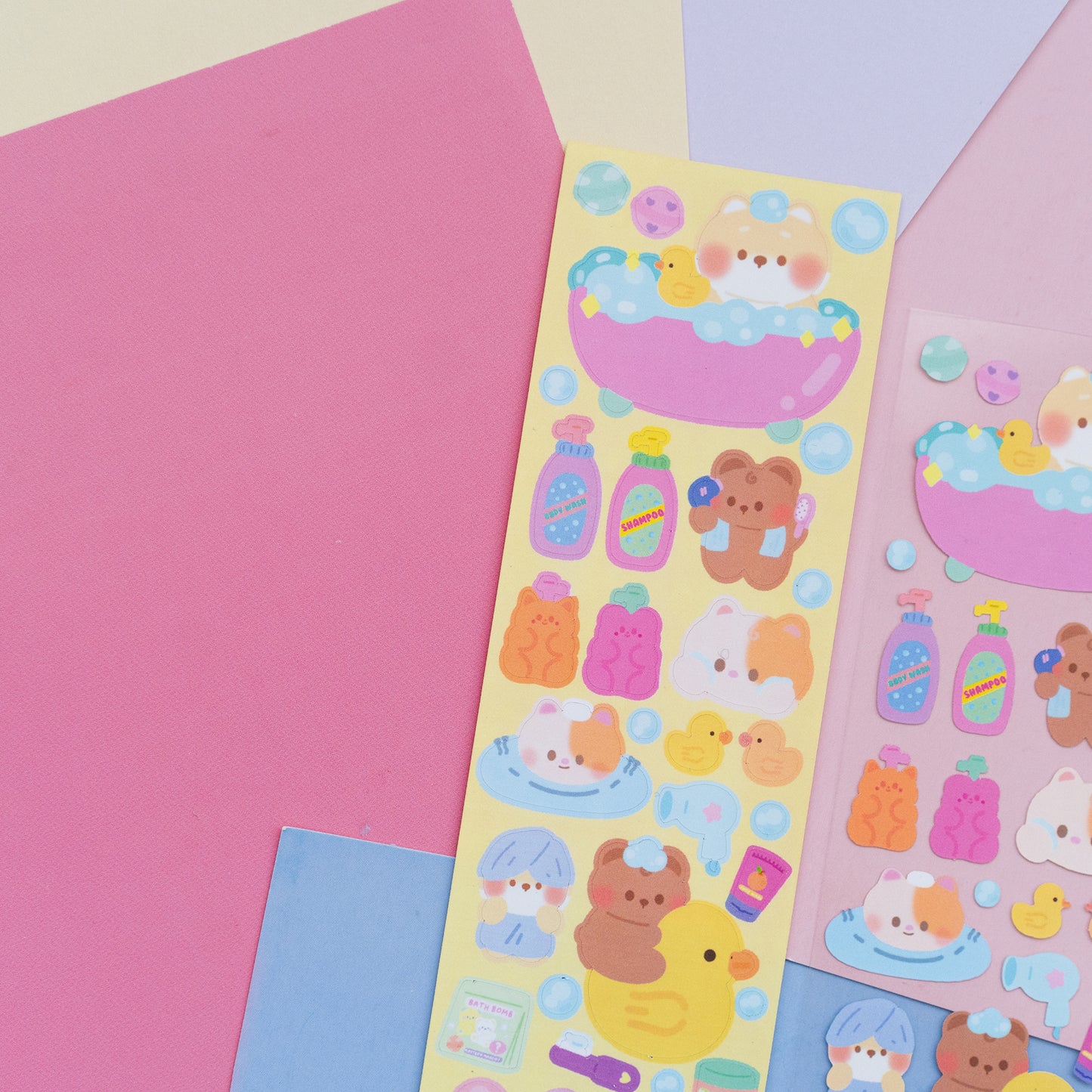 Bath Time and Body Care Deco Journal Sticker Sheet