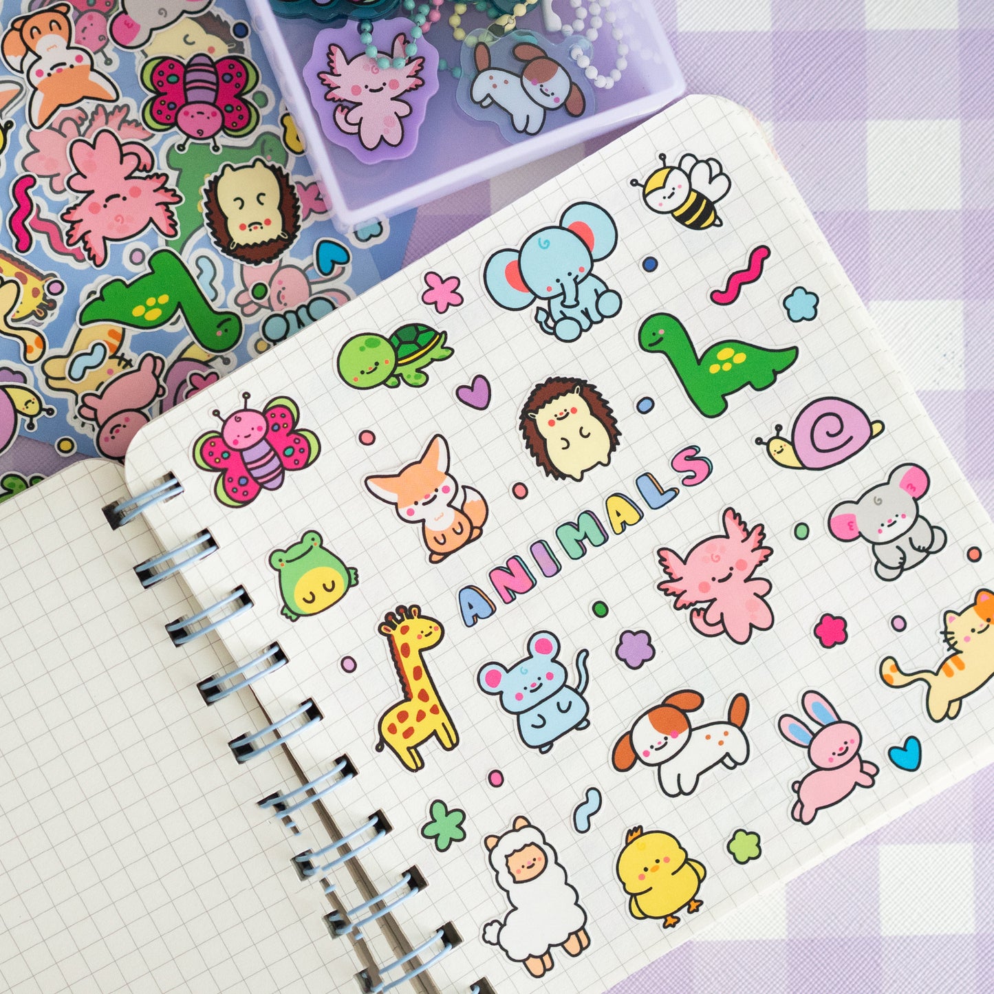Animal Doodles Journal Sticker Sheet