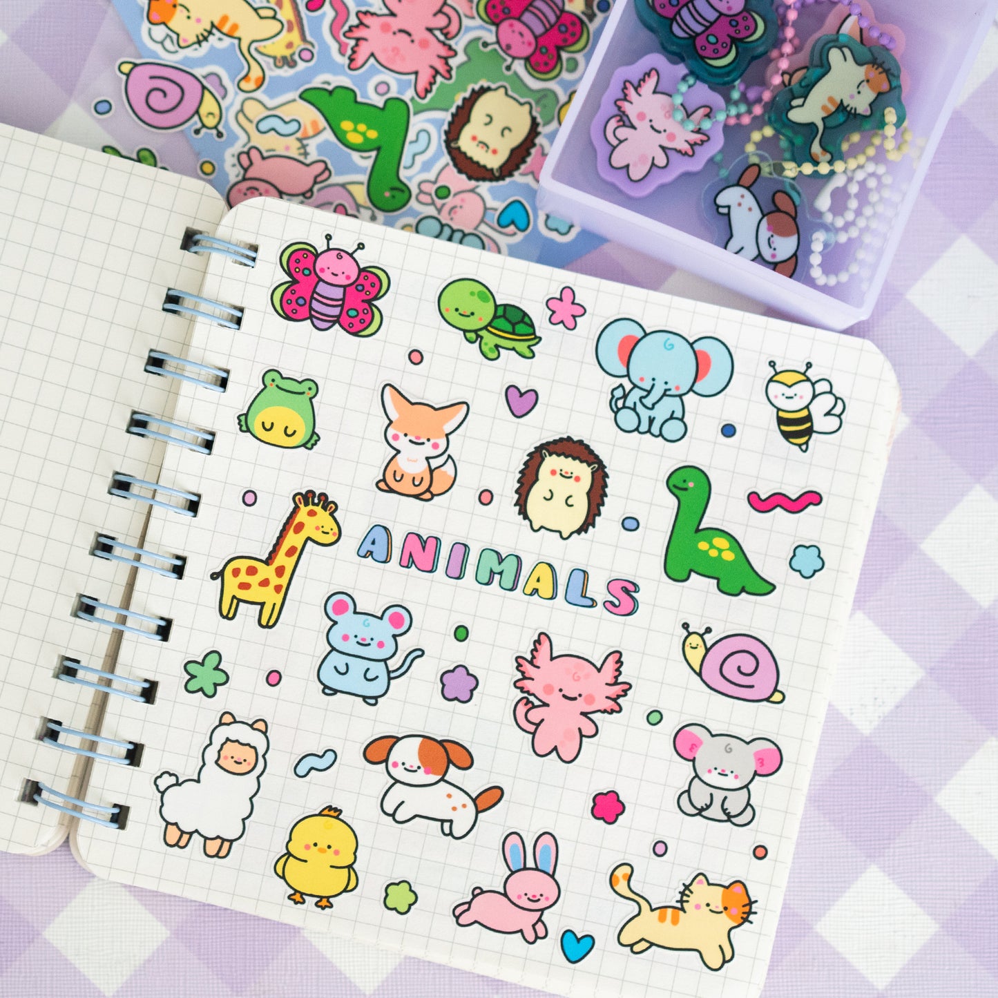 Colourful Y2K Alphabets Journal Sticker Sheet