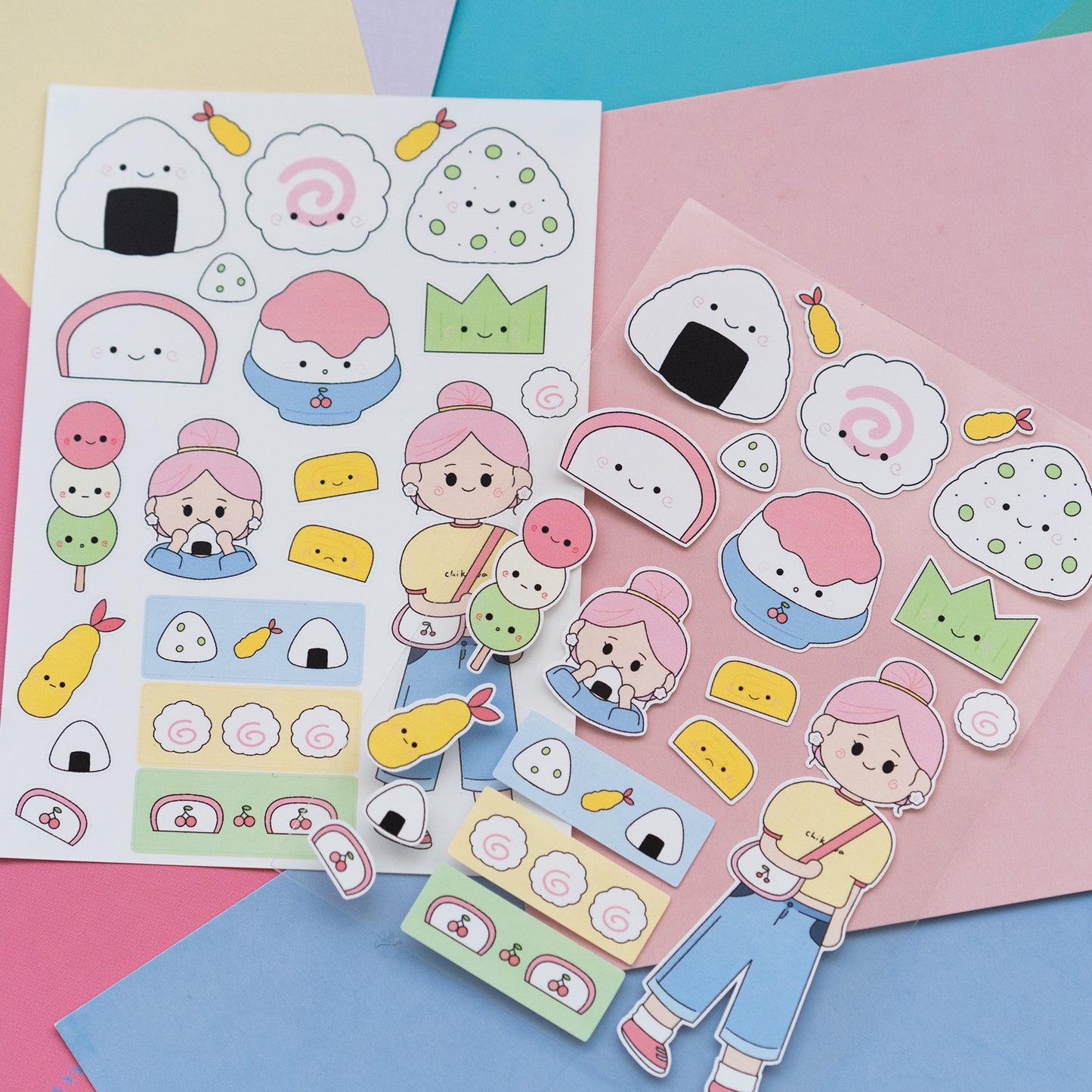 Outlined Naruto Girlie Journal Sticker Sheet