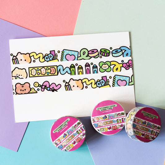 Minty Babies Lined Stationery and Journaling Washi Tape