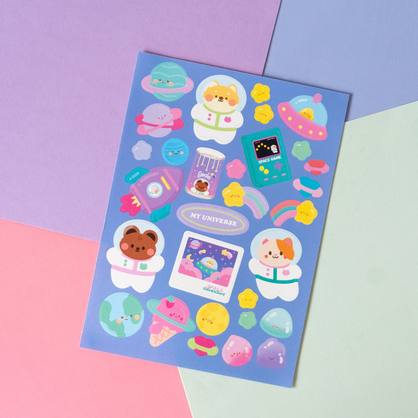My Universe and Space Journal Sticker Sheet