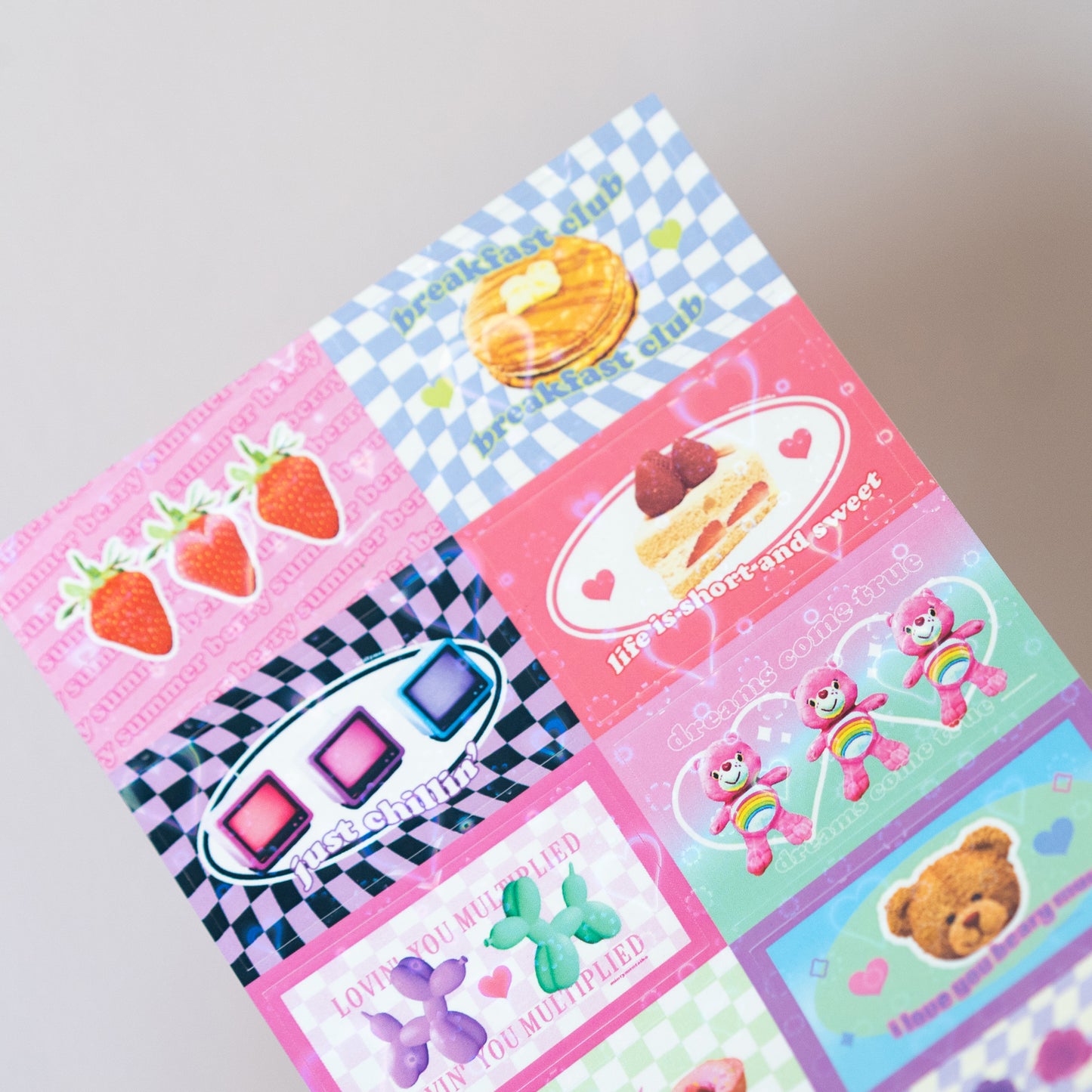 Y2K Rectangles Journal Sticker Sheet