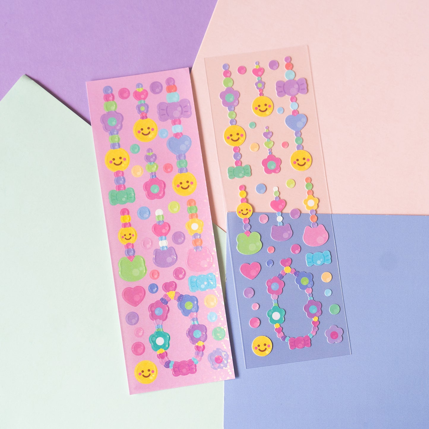 Y2K Colourful Beads Deco Sticker Sheet