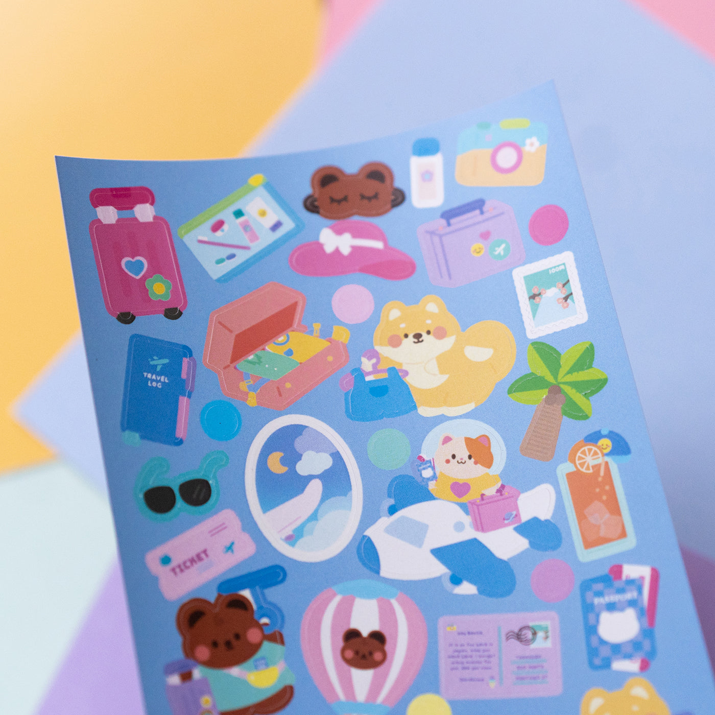 Vacation and Travelling Journal Sticker Sheet