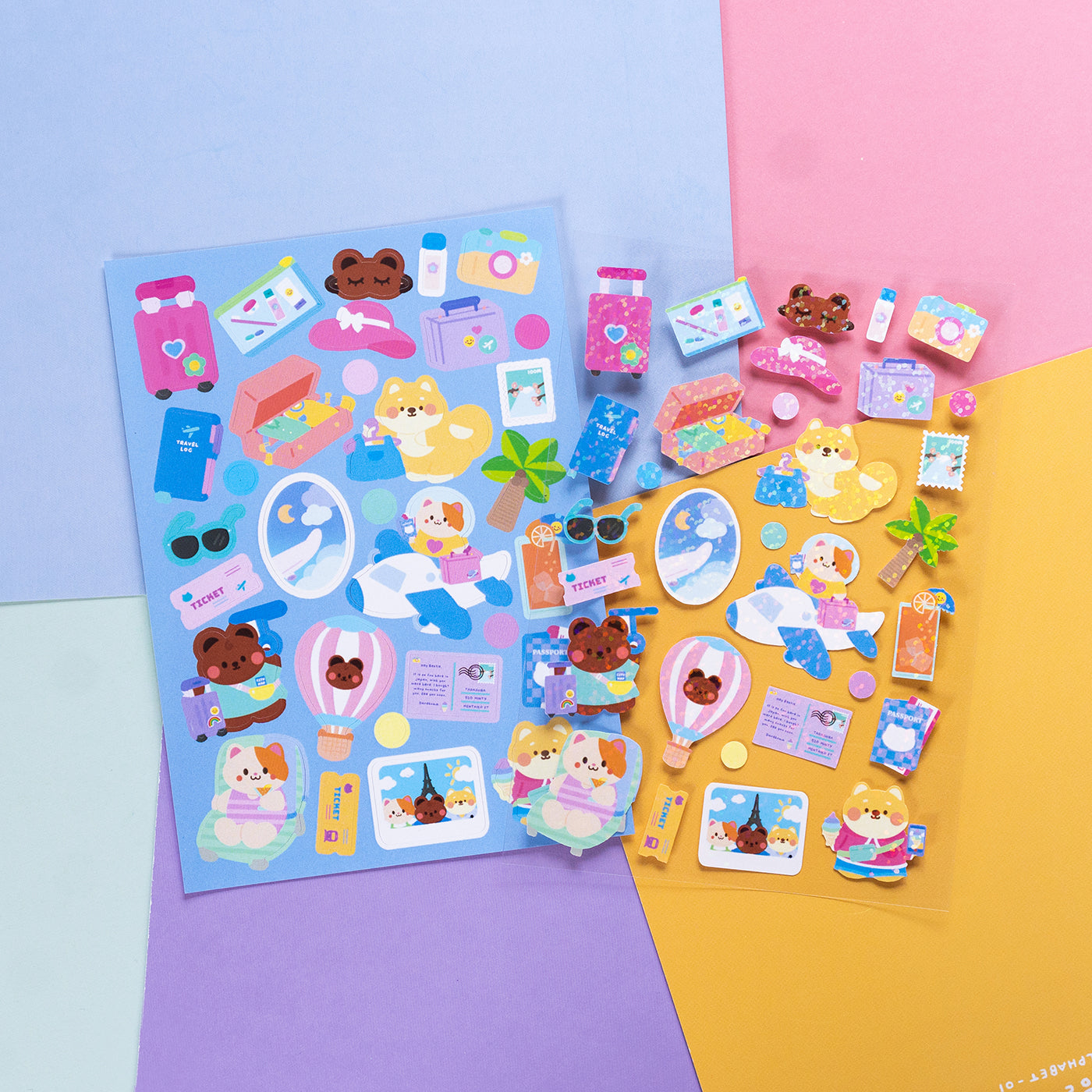 Vacation and Travelling Journal Sticker Sheet