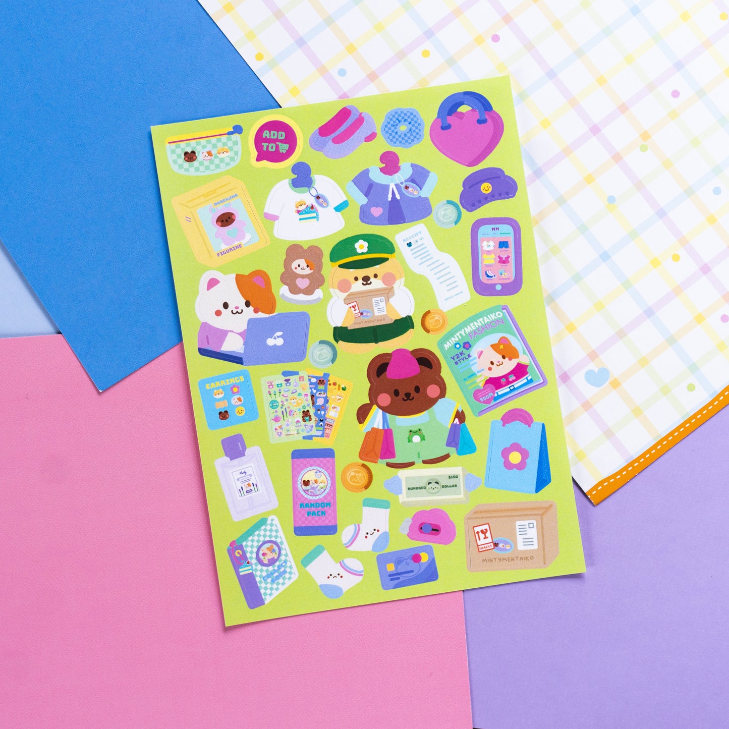 Shopping Haul Journal Sticker Sheet