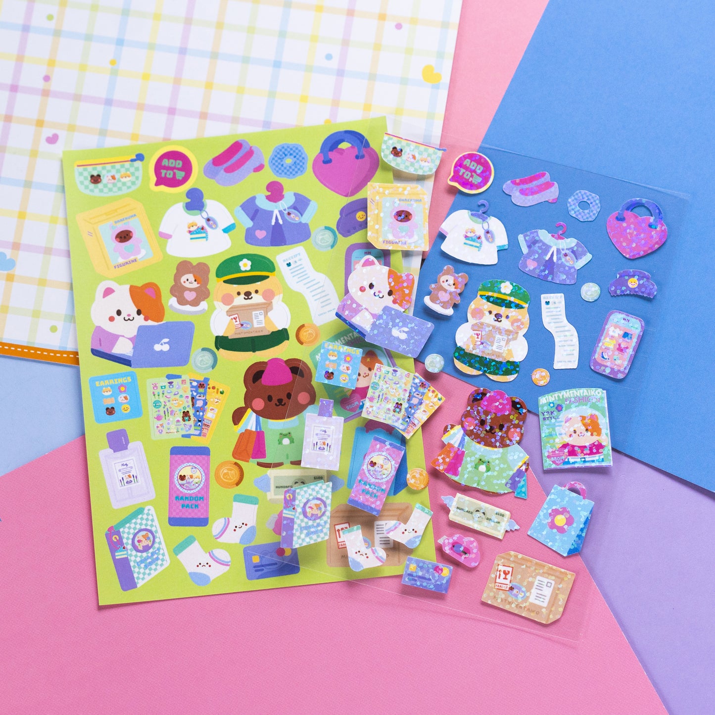 Shopping Haul Journal Sticker Sheet