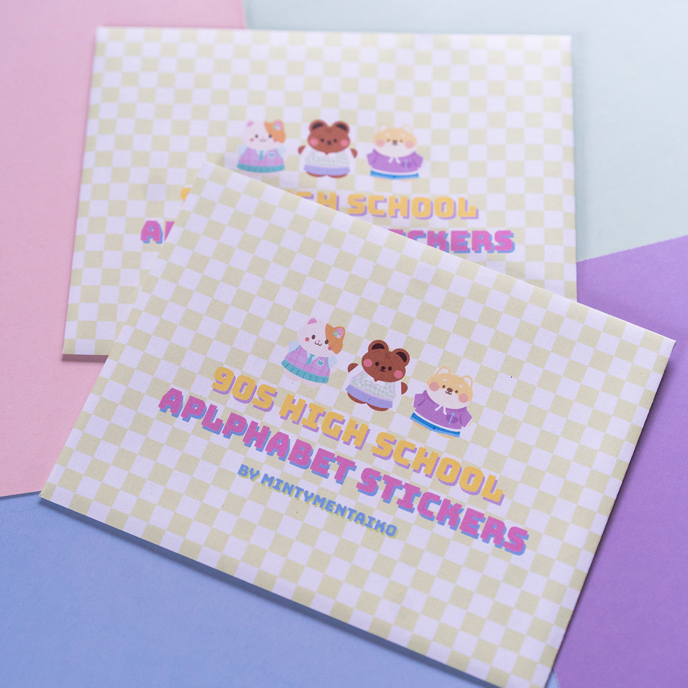 90s High School Alphabet Sticker Sheet Set