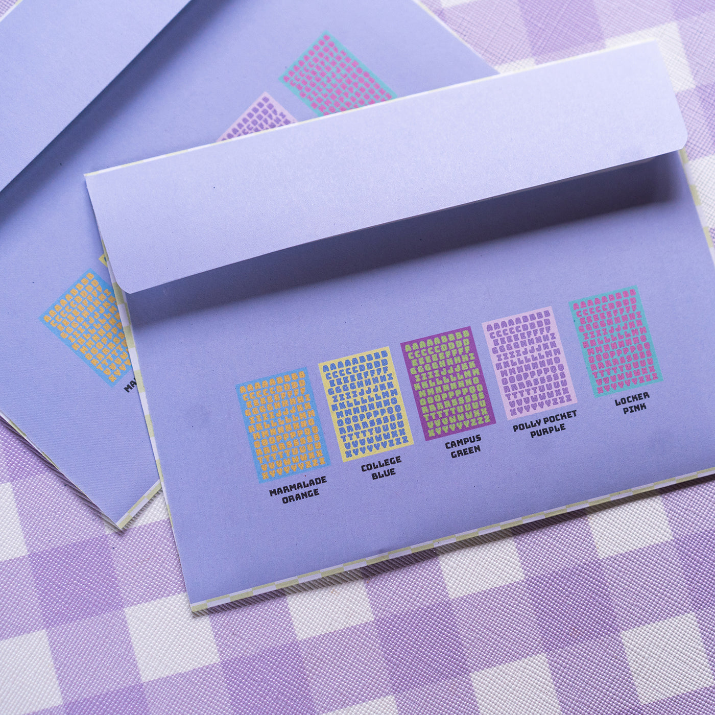 90s High School Alphabet Sticker Sheet Set