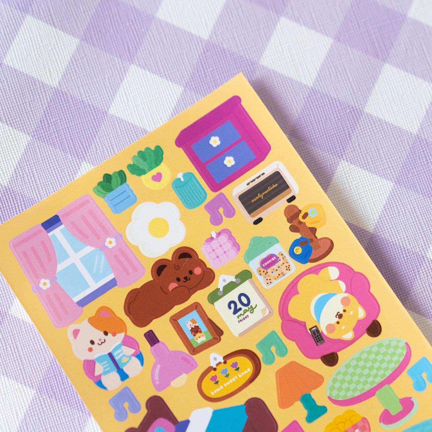 Stay Home Homebody Journal Sticker Sheet