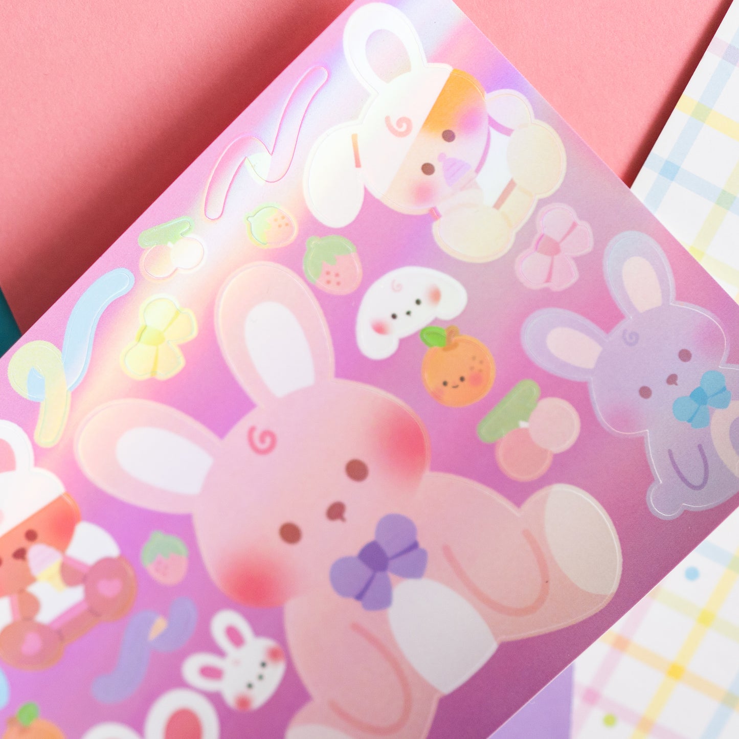 Pastel Bunnies Journal Sticker Sheet