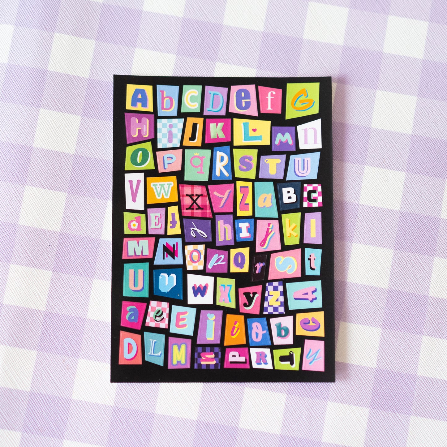 Magazine Cut Out Alphabets Journal Sticker Sheet