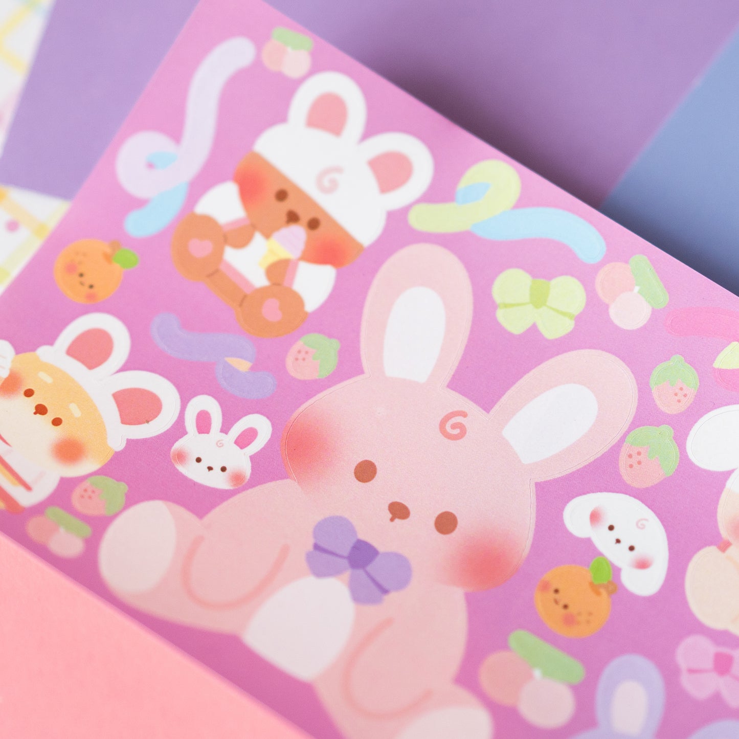 Pastel Bunnies Journal Sticker Sheet