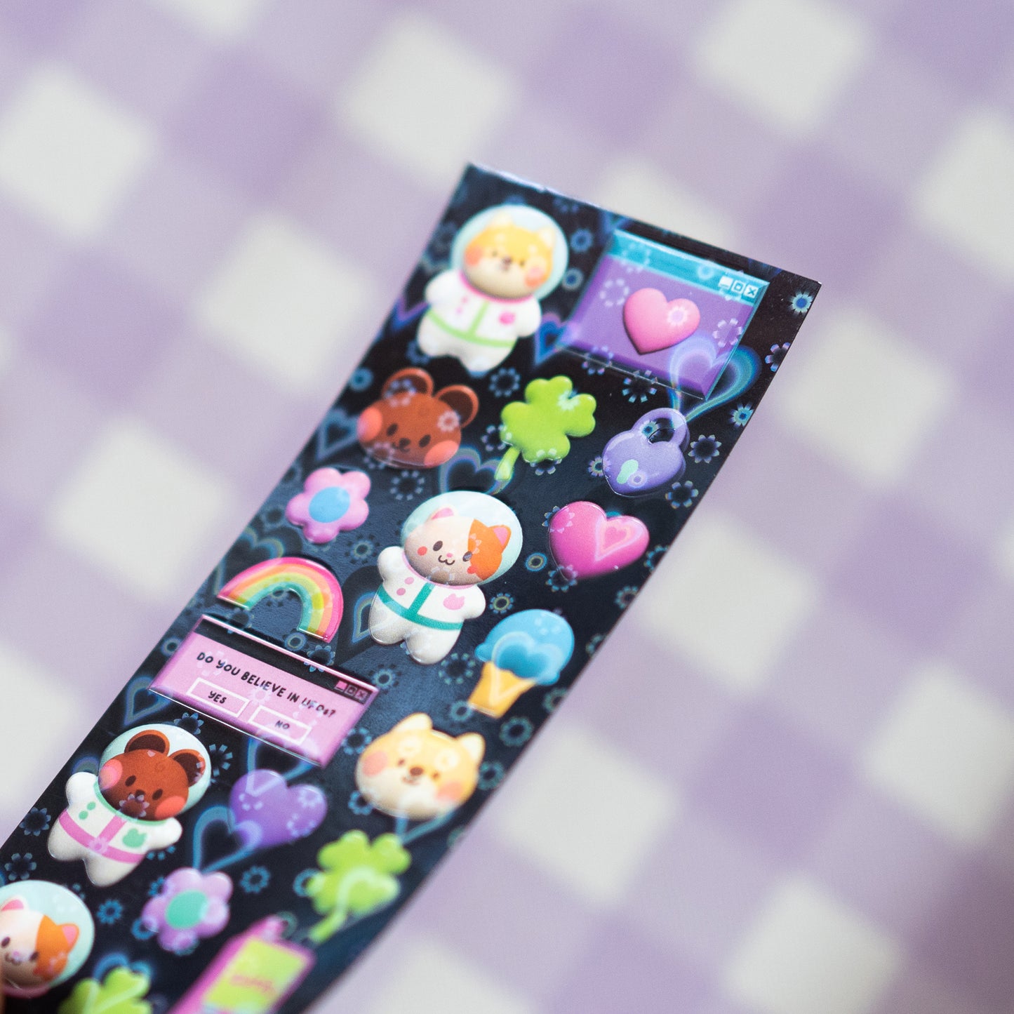 3D Minty Friends Deco Journal Sticker Sheet