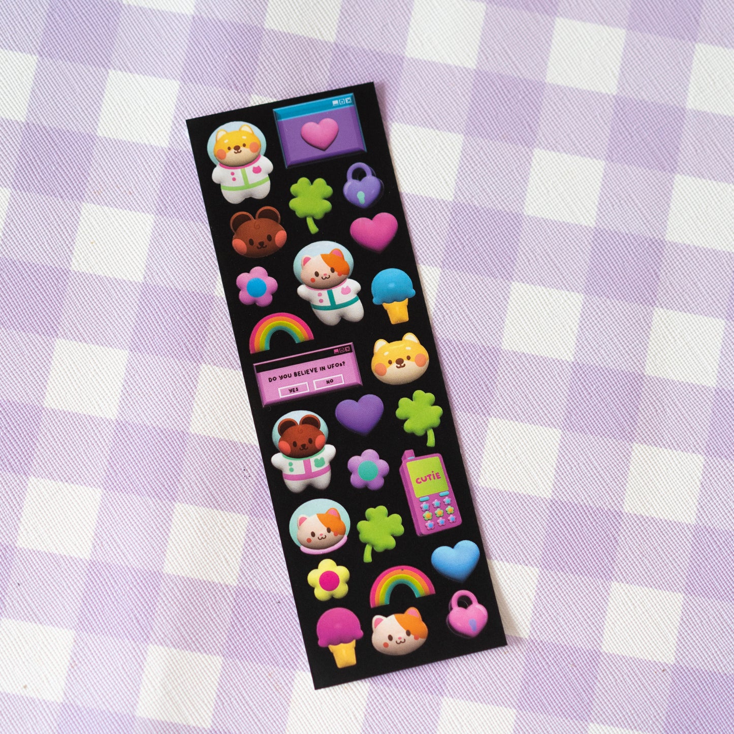 3D Minty Friends Deco Journal Sticker Sheet