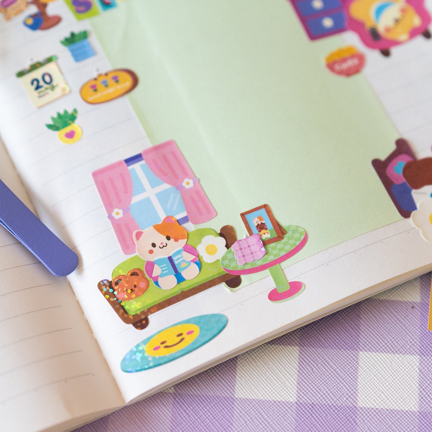 Stay Home Homebody Journal Sticker Sheet