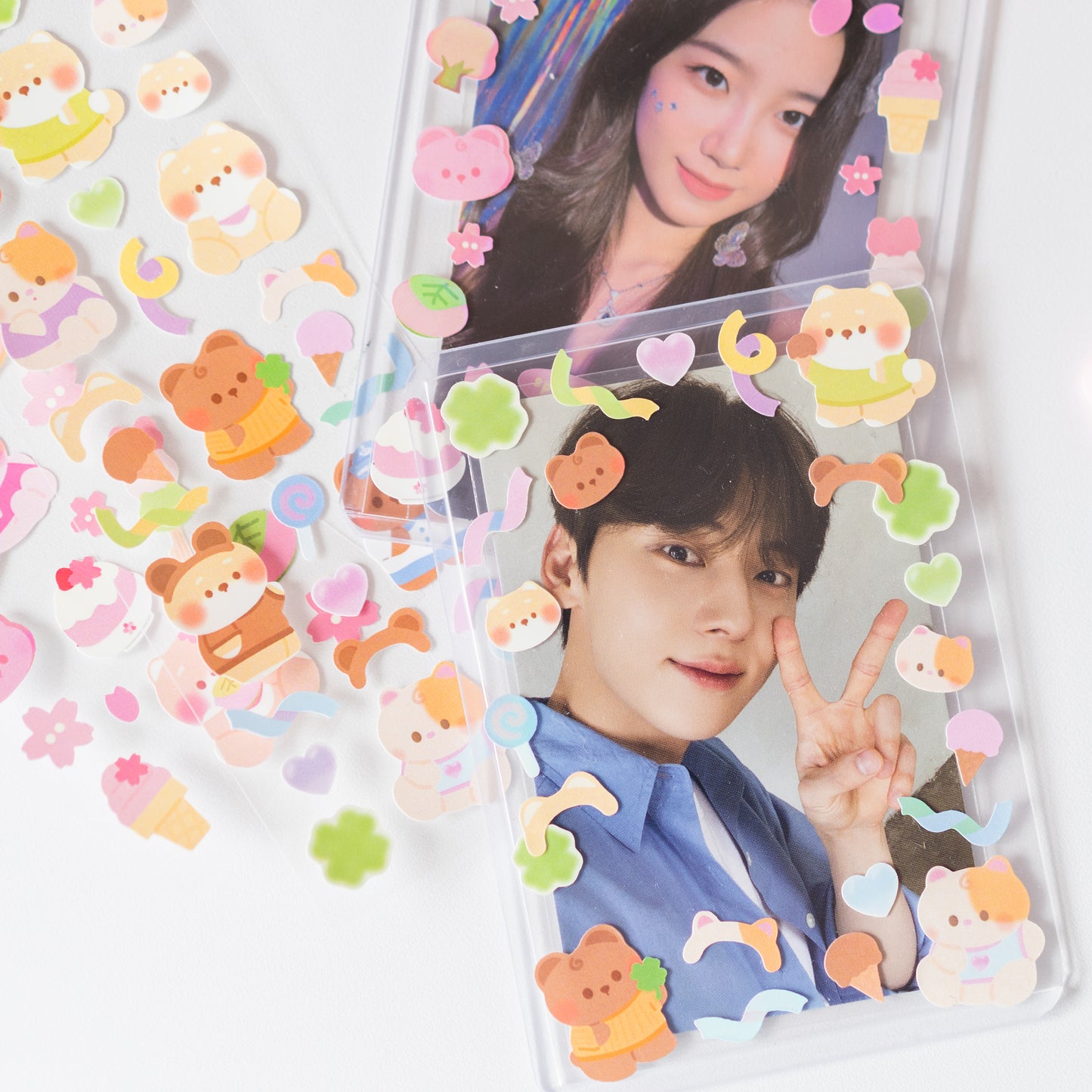 Lucky Minty Babies Soft Pastel Deco Journal Sticker Sheet