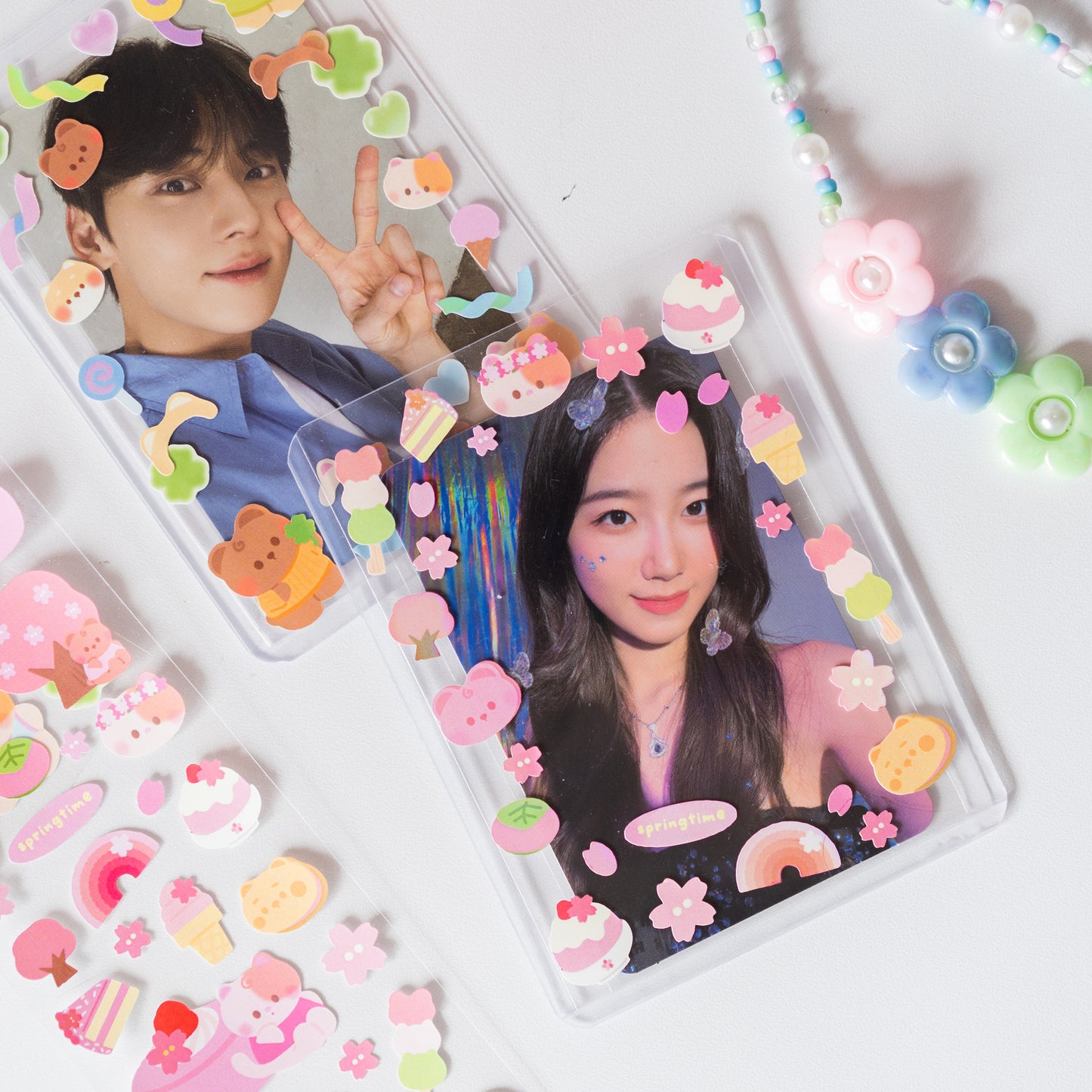 Minty Babies Sakura Hanami Spring Cherry Blossom Deco Journal Sticker Sheet