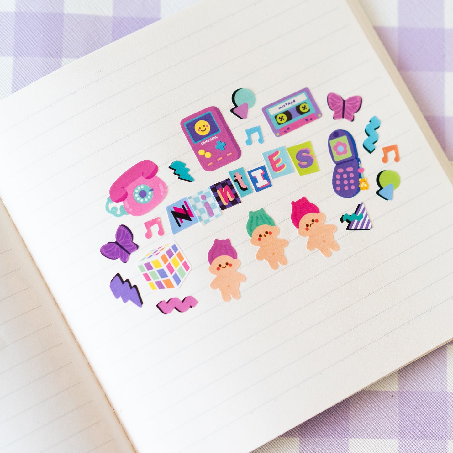 Magazine Cut Out Alphabets Journal Sticker Sheet