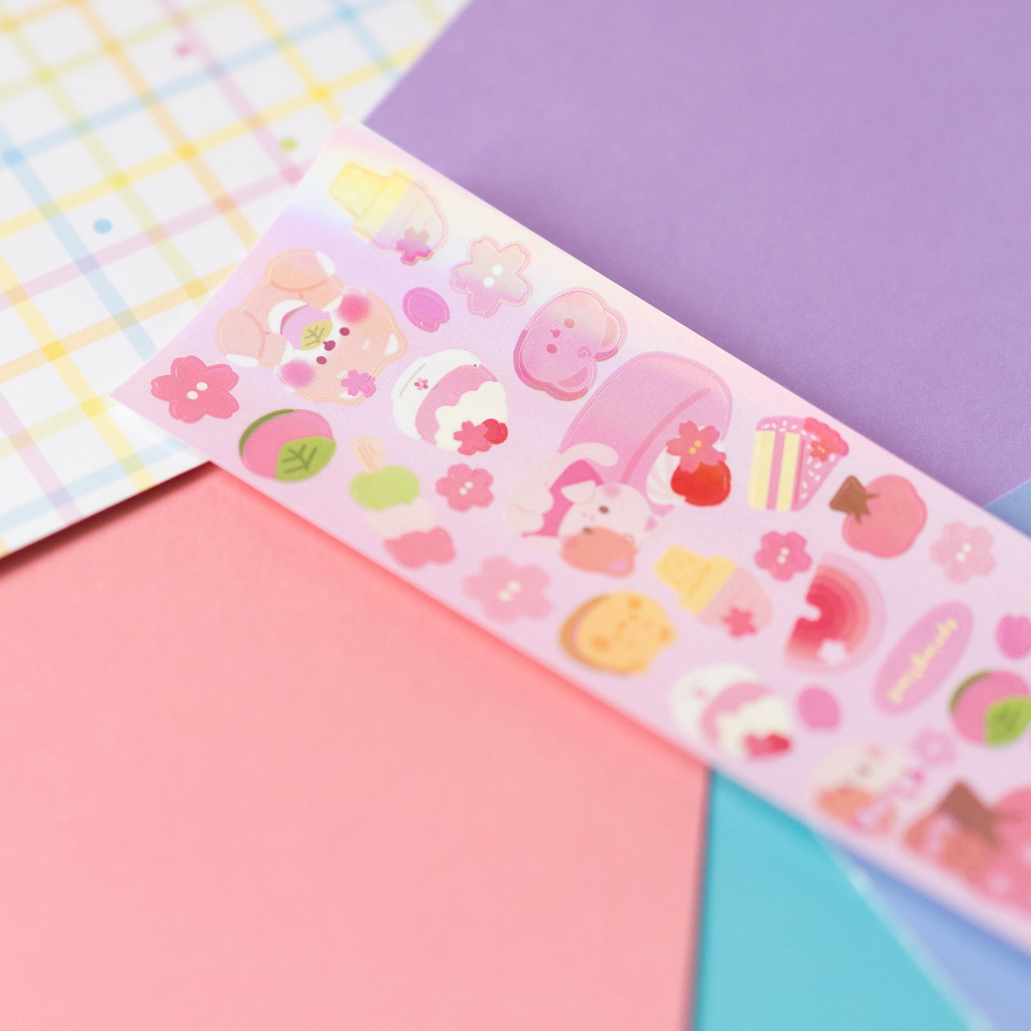 Minty Babies Sakura Hanami Spring Cherry Blossom Deco Journal Sticker Sheet