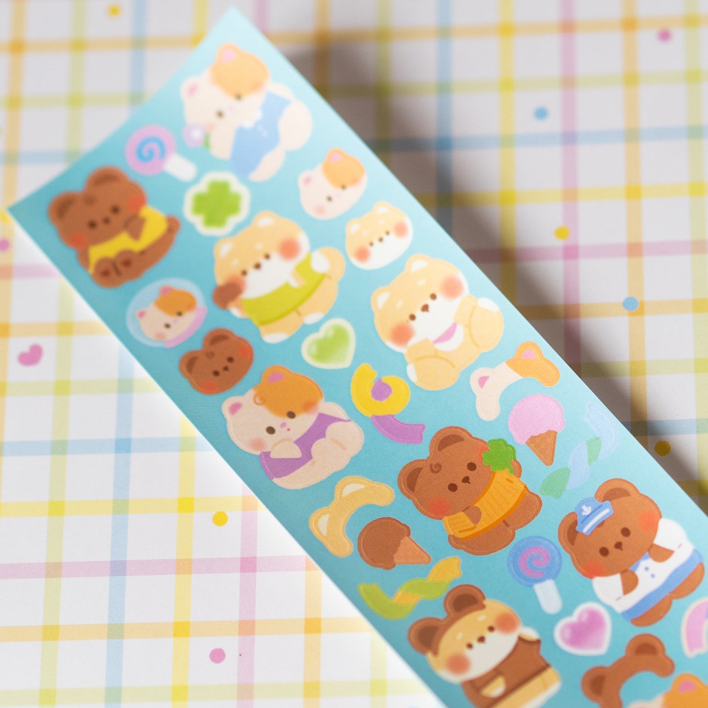Lucky Minty Babies Soft Pastel Deco Journal Sticker Sheet