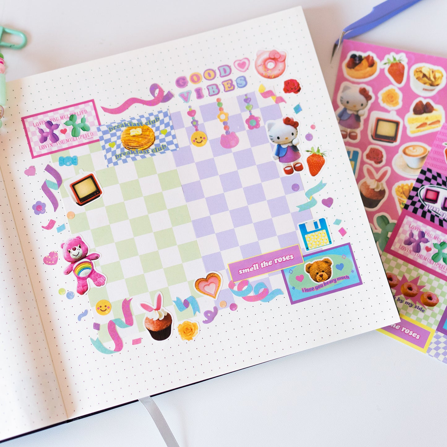 Y2K Colourful Beads Deco Sticker Sheet