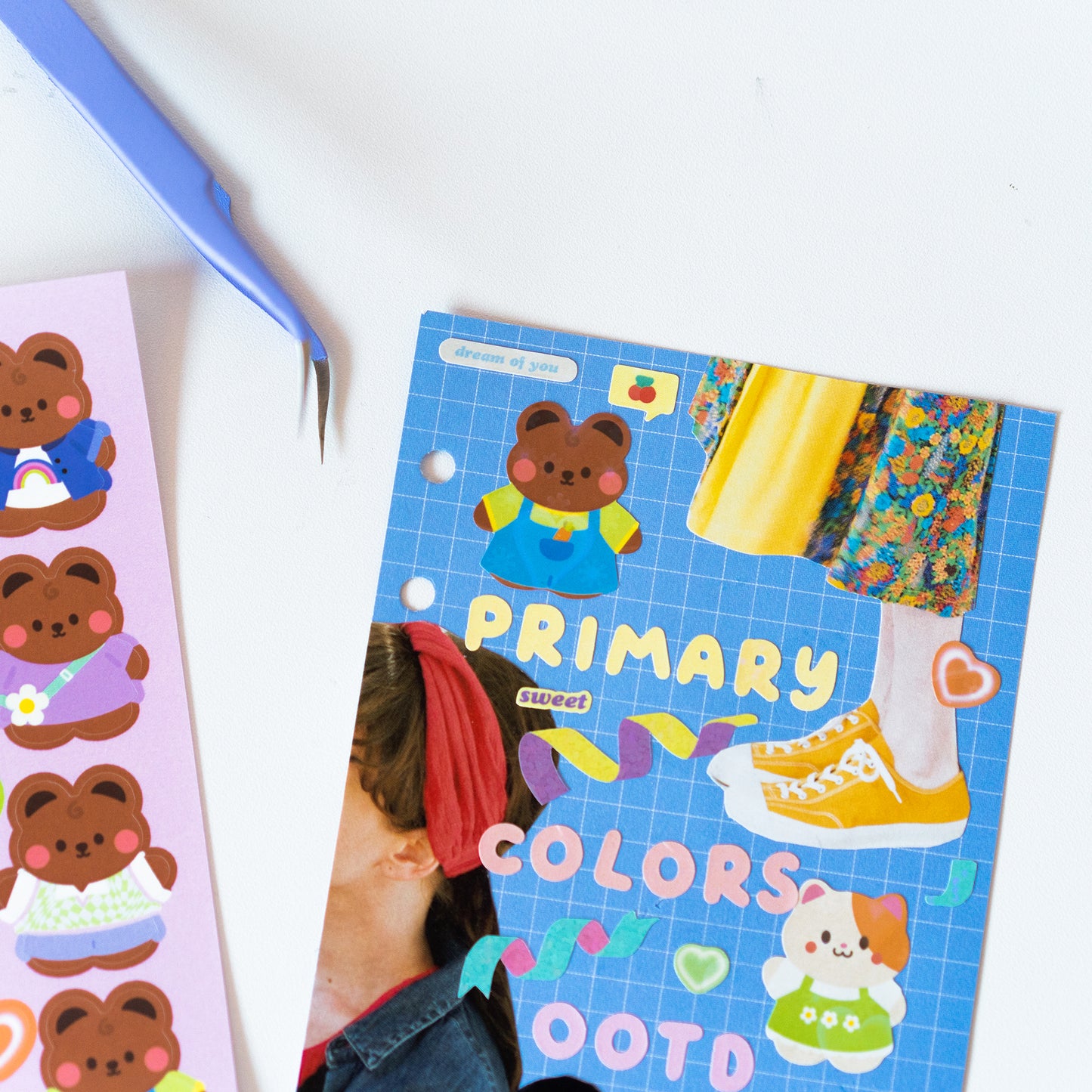 Minty Friends OOTD Journal Sticker Sheet