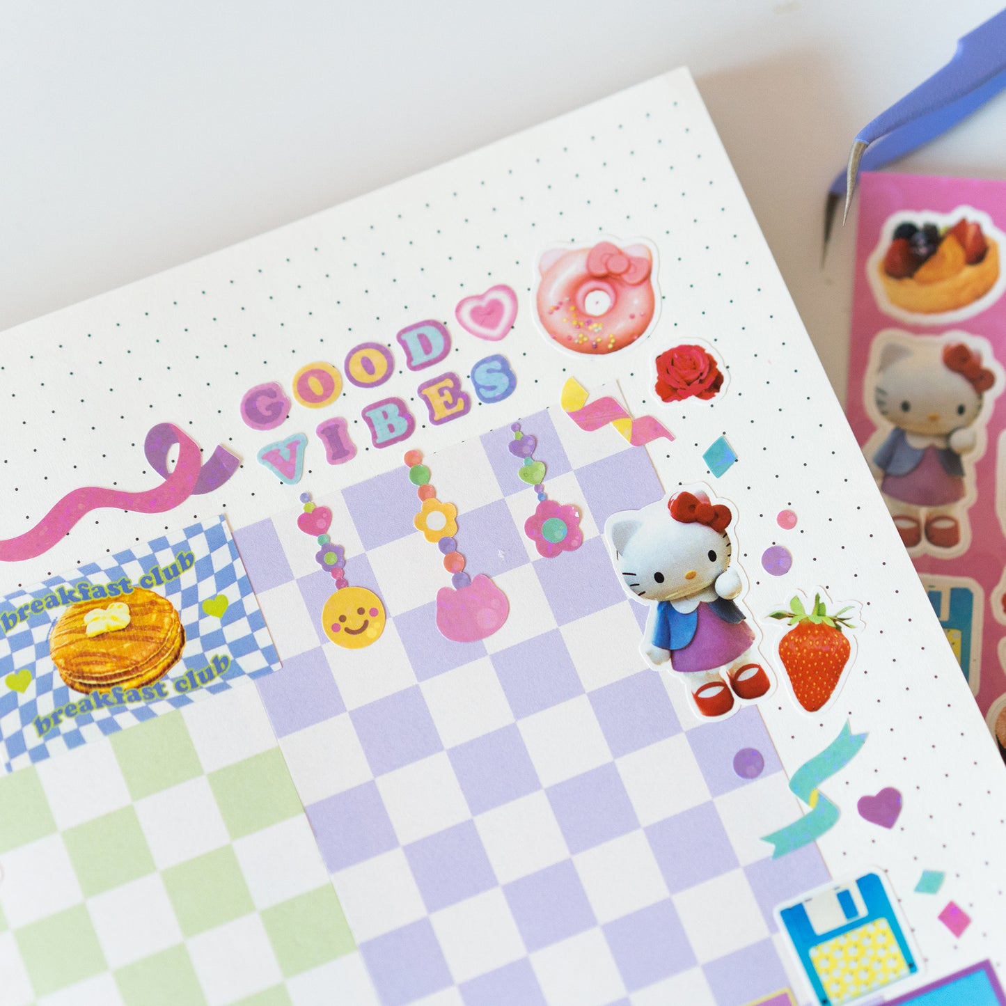 Y2K Colourful Beads Deco Sticker Sheet