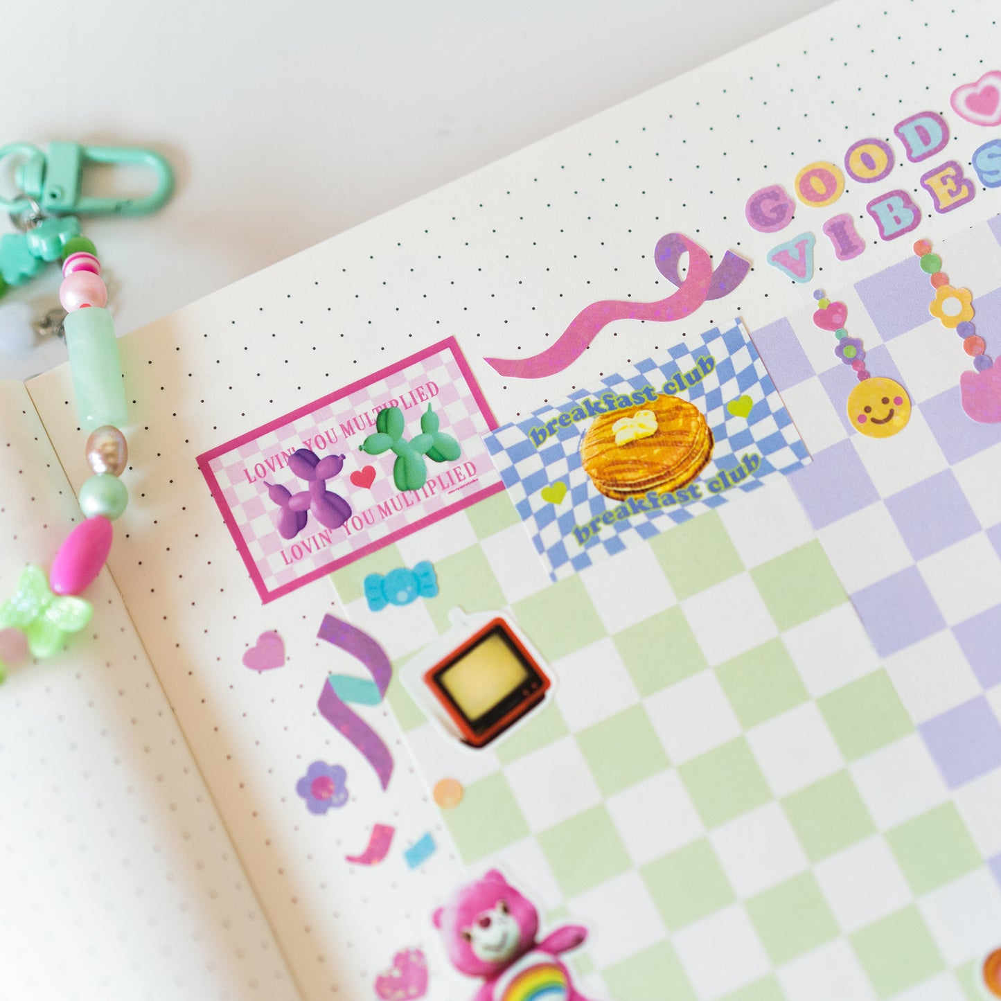 Y2K Rectangles Journal Sticker Sheet